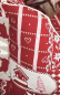 Preview: Hundebett Kitzbühel Rot aus robustem Stoff mit alpinem Muster – waschbares, hochwertiges Designer-Hundebett für große und kleine Hunde